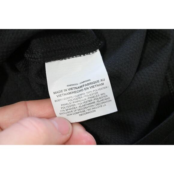 Nike Golf Jacket Dri Fit Performance 1/4 Zip Pull Over Black Mens Sz Medium - Picture 11 of 11